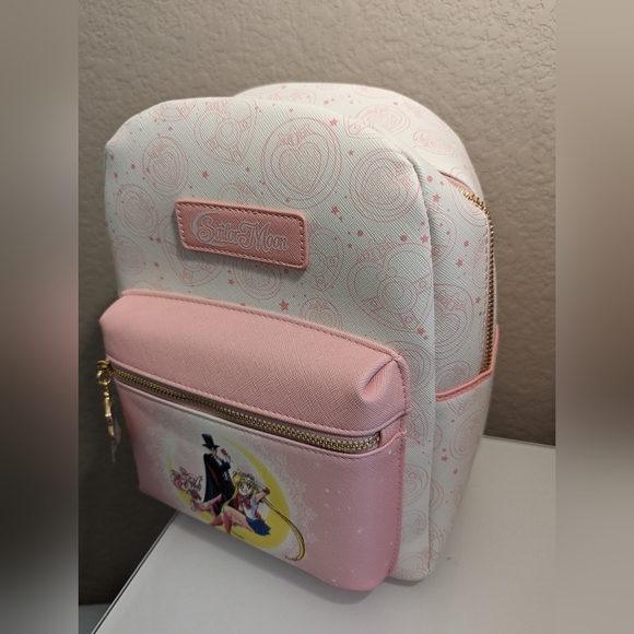 New Sailor Moon, Chibiusa & Tuxedo Mask Mini Backpack - Picture 2 of 9